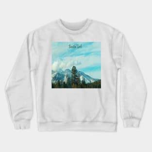 Snow Covered Mountains Beautiful Earth Crewneck Sweatshirt